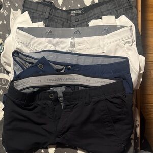 Bundle of Nike, Under Armour and Adidas Golf pants 34X32